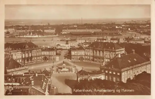 BR71065 copenhagen amalienborg og havnen Echtfoto Dänemark