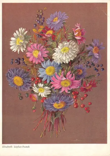 B44109 Fleurs Blumen Kunst Reproduktion von Elisabeth Lupkes Franck