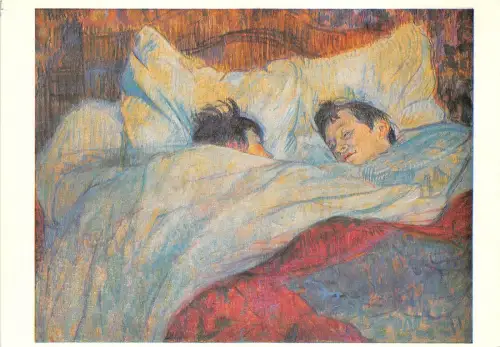 B51479 Henri de Toulouse Lautrec Das Bettpaar Gemälde