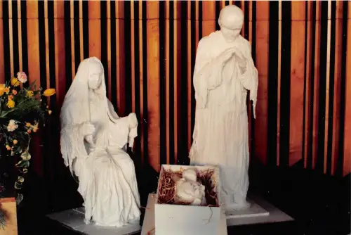 BF38931 Skulptur Jesuskind Kunst Postkarte