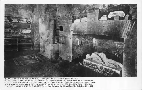 BR36958 Catacombe S Callisto Cripta di S Cecillia Italien