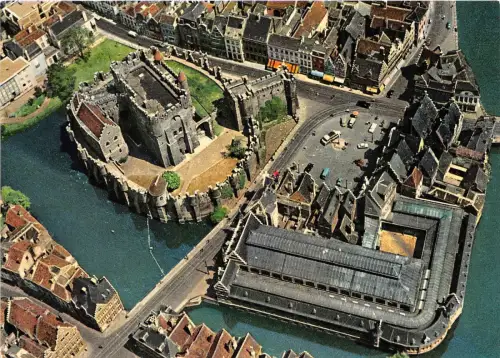 BG5265 le chateau des comtes gent gand belgium