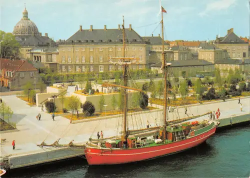 B109291 Dänemark Kopenhagen Der Amalie-Garten, Marmorkirche Schloss Amalienborg