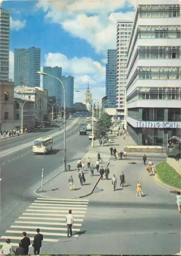 B108964 Dänemark Blick Richtung Vejle von der North Street Auto Bus Cars