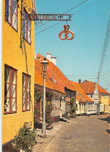 B109528 Dänemark Aeroskobing Brogade Straße Häuser Maisons