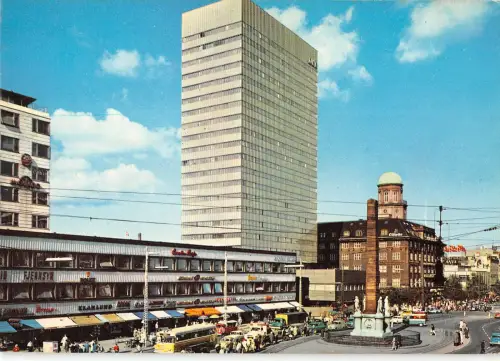 B109907 Dänemark Kopenhagen Vesterbragada Straße Marktplatz Brunnen