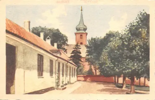 BR44249 Nykobing Krankenhaus og Kirken Dänemark