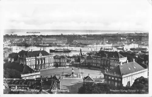 B107190 Dänemark Kobenhavn Udigt über Amalienborg Boote Kopenhagen