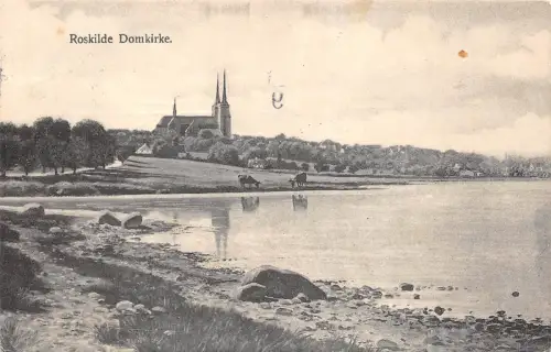 B95119 roskilde domkirke briefmarke grand hotel nilson copenhagen dänemark