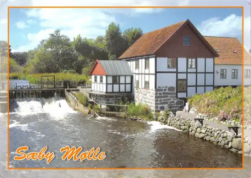 B108263 Dänemark Soeby Molle Brücke Mühle Moule Echtfoto UK