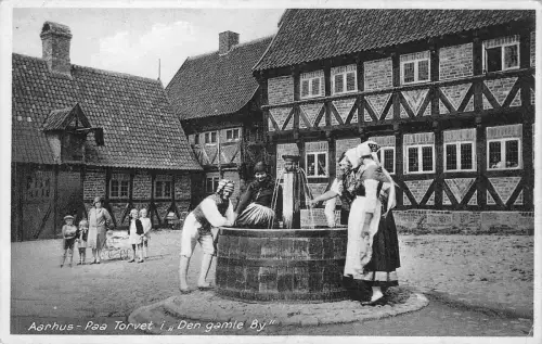 Lot123 aarhus auf dem Platz in der Altstadt Dänemark Echtfoto