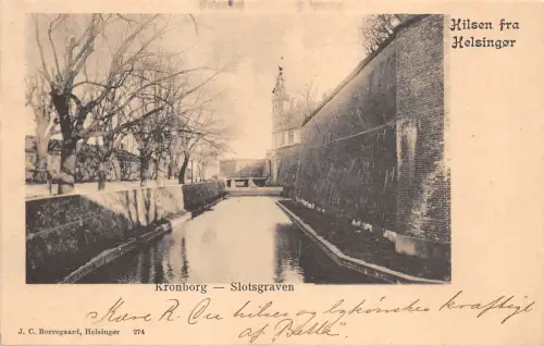 B95111 kronborg slotsgraven hilsen fra helsingor denmark