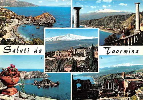 BG17864 saluti da taormina italy
