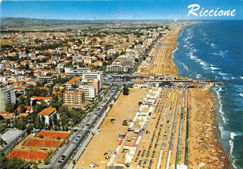 B75915 veduta aerea riccione italy