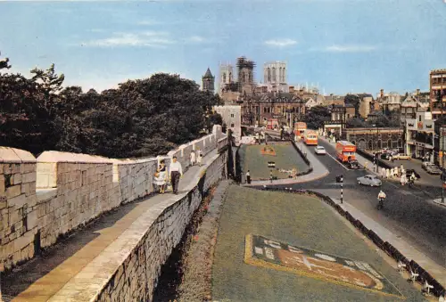 B86763 the city walls york uk