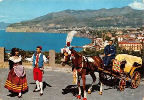 BG6630 Sorrent Typen Folklore Wagen Pferd Italien