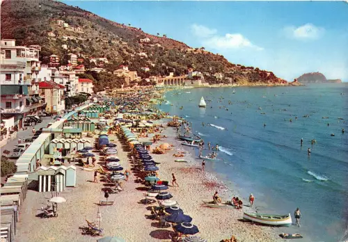 B58615 Alassio der Strand Italien