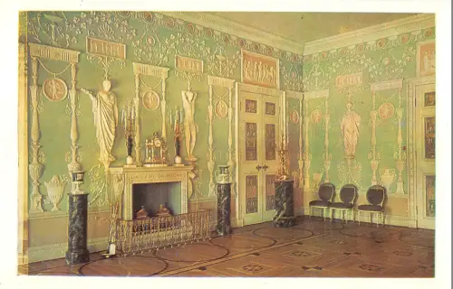 BR85311 Stadt Puschkin Großer Palast Grün Esszimmer Russland