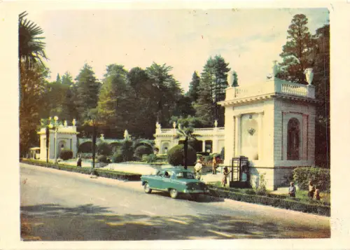 BF313 Sotschi Eingang zum Dendrarium Russland