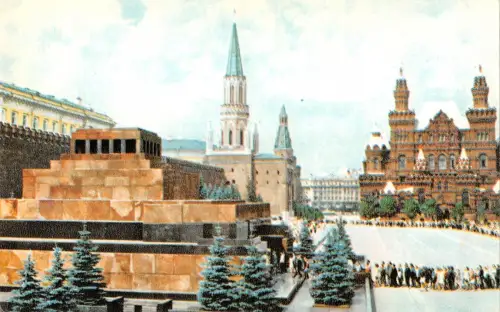 BT15583 rotes Quadrat und V I Lenin Mausoleum Moskau Russland