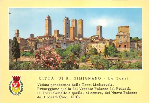 BG13591 citta di s gimignano le torri italy