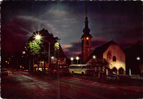 B47677 Tarvisio Vue de nuit autobus bus italy