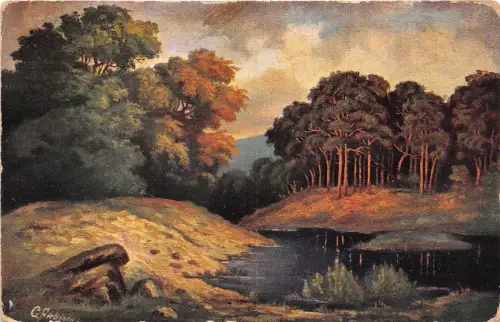 B43471 Peintures und Tableaus Farben G Fiebinen Gemälde Postkarte