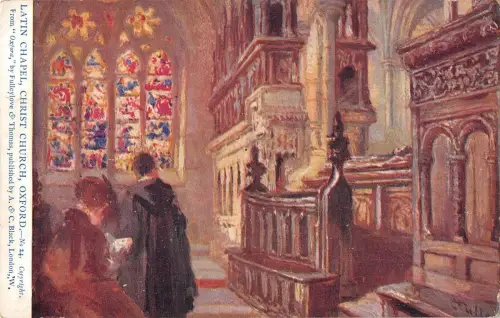 BR80338 lateinische Kapelle Christ Kirche Oxford Postkarte UK