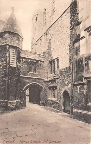 BR58471 Merton College Old Gateway Oxford UK