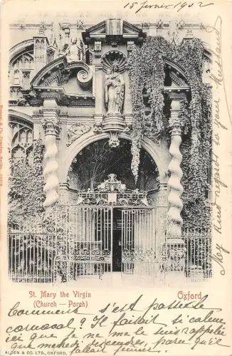 BR94586 St Mary the Virgin Church Veranda Oxford UK