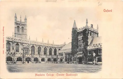 BR65290 Oxford Magdalen College Kreuzgang Viereck UK