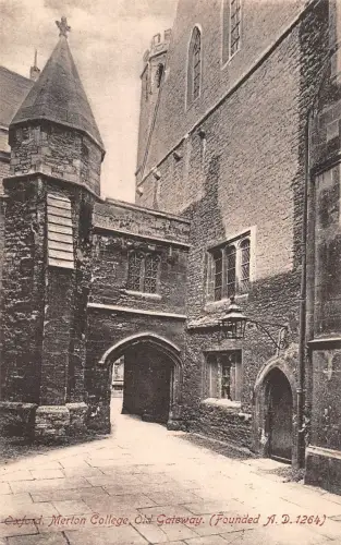 BR94106 Oxford Merton College Old Gateway UK