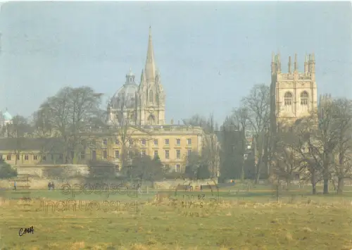 uk48670 st marys church and merton college tower oxford uk