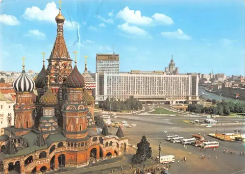 BT11671 Mose die Kathedrale St. Segel der selige Bus Autobus Russland