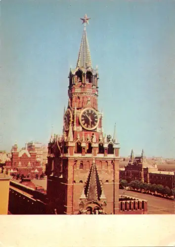 BT15766 le kremlin la tour spasskala Russland Moskau Postkarte