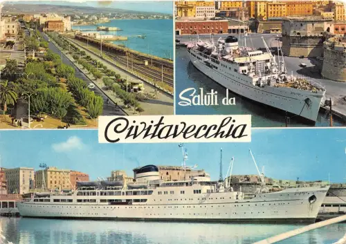 B58407 Civitavecchia Boote Bateaux Multiviews Italien