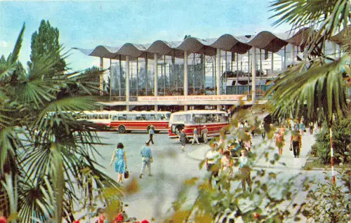 B109371 Russland Sotschi Avtovokzal Busbahnhof