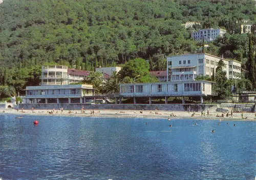 B109321 Russland Gagra Sanatorium Strand Plage