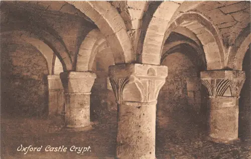 uk40777 oxford castle crypt real photo uk