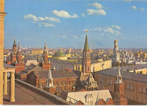 B110112 Russland Moskauer Kreml Kirche Gesamtansicht Panorama