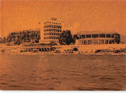 B110063 Russland Sotschi Sanatorium Promenade Plage Strand