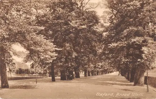 uk20259 broad walk oxford real photo uk