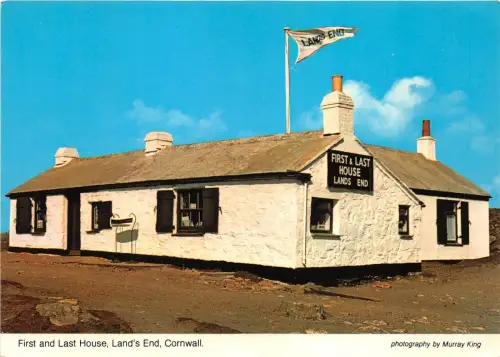 B87051 erstes und letztes Haus land s end cornwall uk