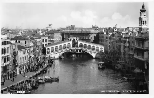B68565 Italia Venezia Ponte di Rialto Boote Bateaux Italien