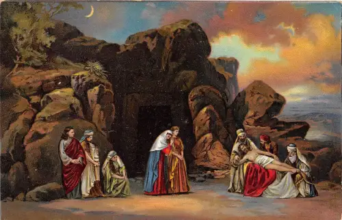 BF38893 grablegung Gemälde Kunst Postkarte