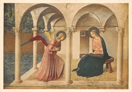 BR21062 L Annunciazione Beato Anglico Gemälde Postkarte Religiös Italien