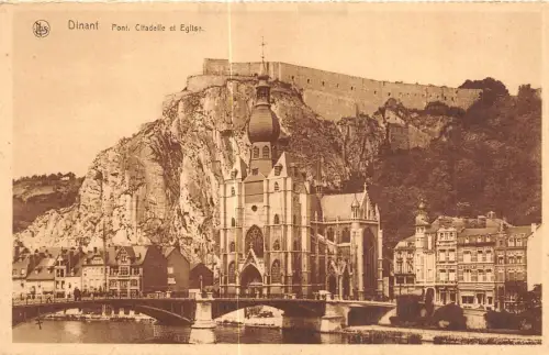 Br35123 Dinant Pont, eglise et citadelle belgium
