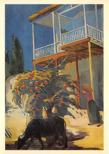 B74997 martirios saryan mein Hof Gemälde Druckkunst