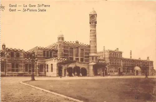B74833 la gare st pierre gand gent belgium