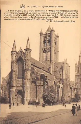 BR55040 Eglise Saint Nicolas Gand Belgien